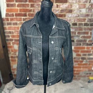 Vintage GUESS Authentic Original Jeans Est 1931 Black Denim Jean Jacket- Large